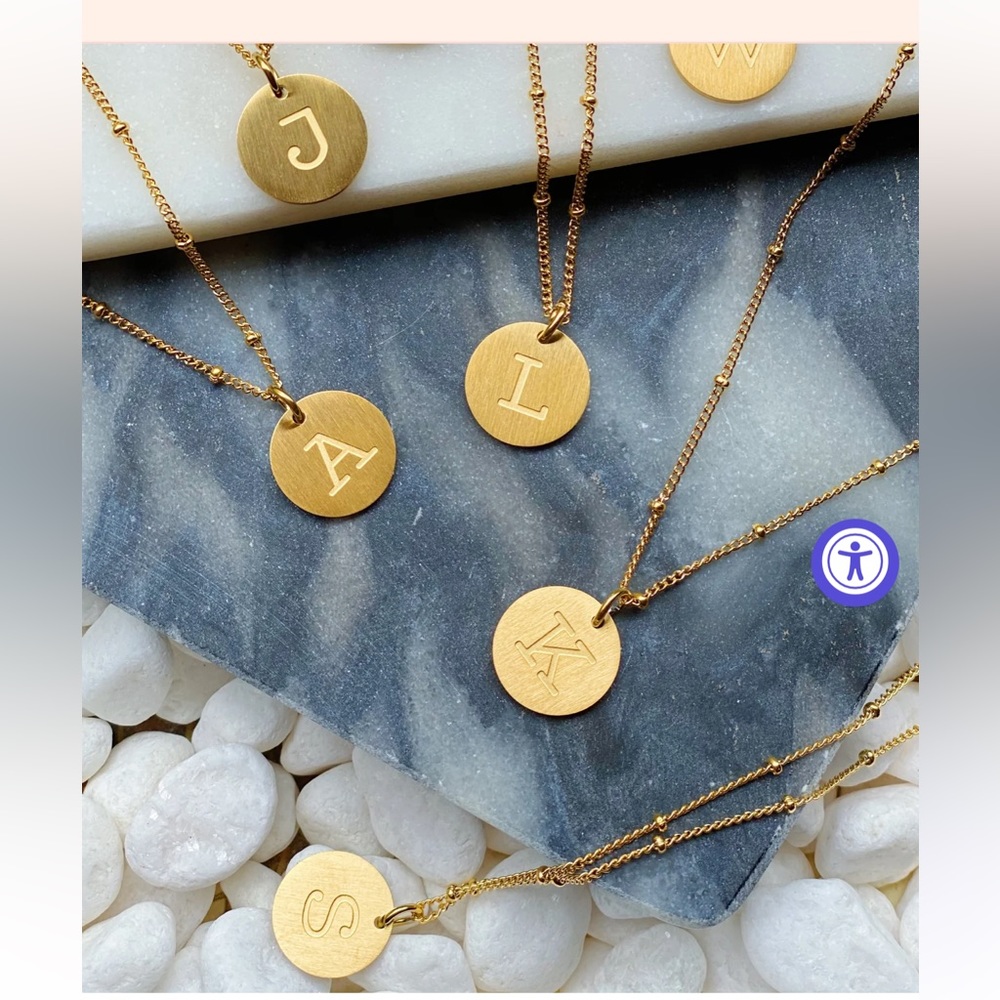 Ellison + young initial necklace
